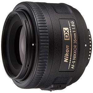 Nikon AF-S DX NIKKOR 35mm f/1.8G Lens with Auto Focus for Nikon DSLR Cameras £118.30 @ Amazon