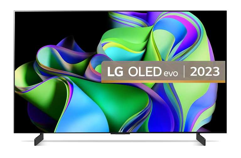 LG OLED42C34LA 42 inch OLED evo 4K Ultra HD HDR Smart TV Freeview Play Freesat 6 year Guarantee VIP Price (Free To sign up)