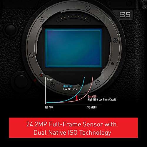 Panasonic LUMIX DC-S5 S5 Full Frame Mirrorless Camera, 4K 60P Video £1,599 Amazon