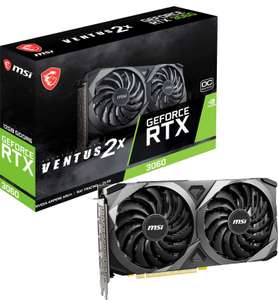 MSI GeForce RTX 3060 12GB VENTUS 2X Ampere Graphics Card £374.99 delivered @ CCL with code