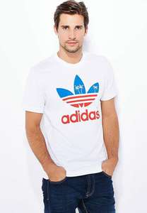 Adidas Originals 100% Cotton Graphic Trefoil T Shirts in White/Red are £9.99 @ FootLocker Manchester & Trafford Centre