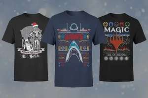 Christmas T-Shirts - 2 for £10 using code + £1.99 delivery @ Zavvi