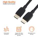 Amazon Basics 48Gbps Ultra High-Speed 8K HDMI Cable, Black - 3m
