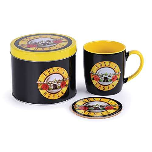 Pyramid International Guns N' Roses Mug and Coaster Gift Tin Set Bullet Logo artwork - £8.12 @ Amazon