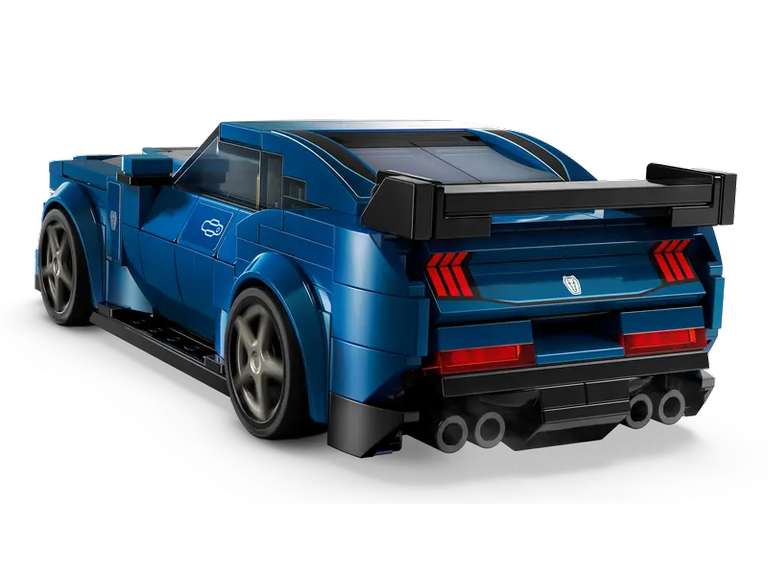 LEGO Speed Champions Ford Mustang Dark Horse Sports Car Toy Set with removable hood + minifig 76920 - w/Code