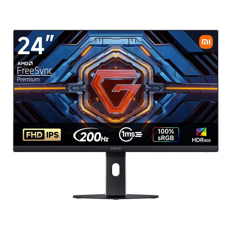 XIAOMI G24i 2026 24 Inch FHD Gaming Monitor, 200Hz, 1ms GTG, FreeSync Premium HDR400, Fast IPS