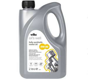0W-20 Fully Synthetic Oil 2L - 2 for £25 (4litres) + £4.95 delivery @ Wilko