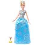 Mattel Disney Princess Toys, Cinderella Fashion Doll and Friend with 12 Surprise Fashions and Accessories