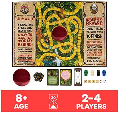 Jumanji The Game - Classic Board Game 8+ £8.99 @ Amazon