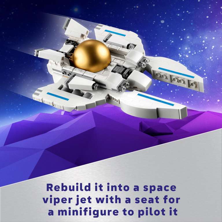 LEGO 31152 Creator 3in1 Space Astronaut Toy to Dog Figure to Viper Jet Model Kit
