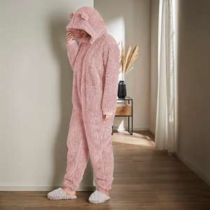 Teddy Bear So Soft Blush Onesie Now just £10.00 with Free Click and collect From Dunelm