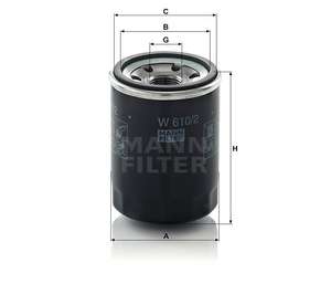 MANN Oil Filter - screw on W610/2 - (Ford/Mazda/Kia) - £2.14 with free collection @ GSF Car Parts