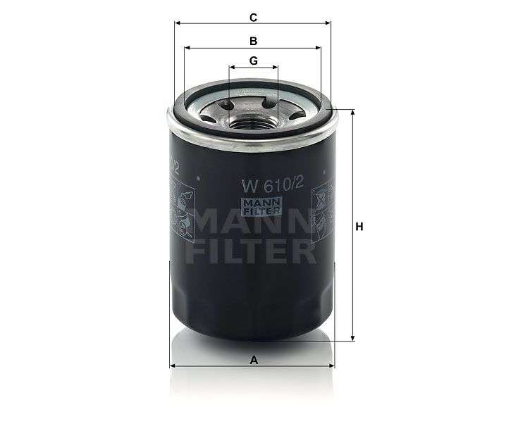 MANN Oil Filter - screw on W610/2 - (Ford/Mazda/Kia) - £2.14 with free collection @ GSF Car Parts
