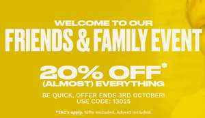 20% off almost everything, using discount code @ The Body Shop