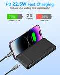 Asper x pd 22.5w 15000mah power bank fast charger with cable £12.99 with voucher - Sold by JIAHONGJING STORE / fulfilled By Amazon