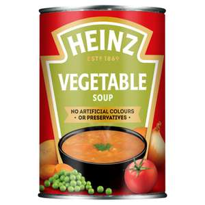 Heinz Vegetable Soup 400g 50p (Nectar Price) @ Sainsbury's