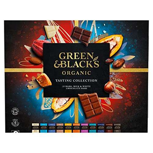 Green & Black's Organic Tasting Collection Chocolate Bars Gift Box 395g £6 at Checkout @ Amazon