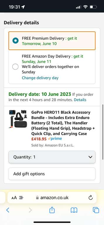 GoPro HERO11 Black Accessory Bundle - £418.95 @ Amazon