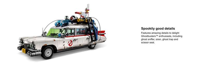 LEGO Creator: Expert Ghostbusters ECTO-1 Set for Adults (10274) - £174.99 + £1.99 delivery @ Zavvi
