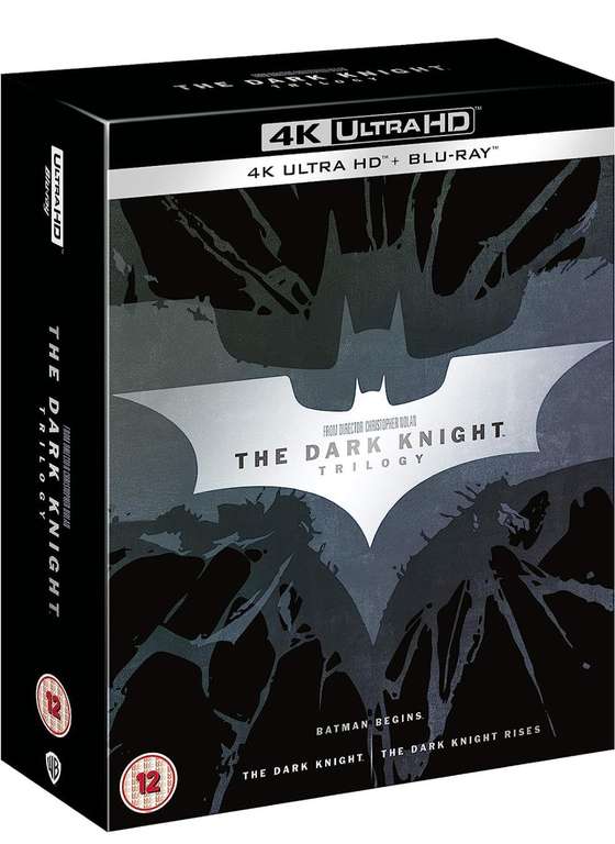 The Dark Knight Trilogy [Batman] [4K Ultra-HD] [2012] [Blu-ray] [2017] £23.79 (Prime Exclusive Deal) @ Amazon