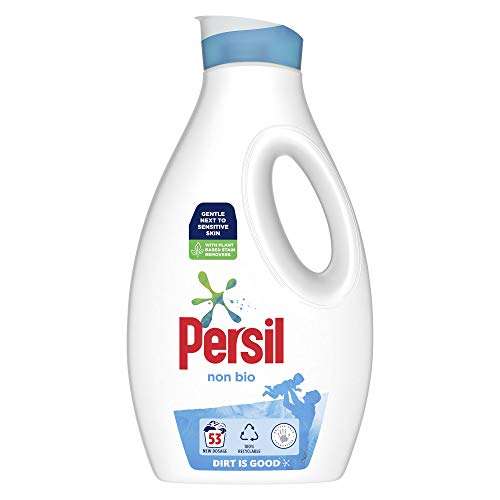 Persil Non Bio or Bio Laundry Washing Liquid Detergent 53 Wash 1431 ml, £5.58 (£5.30 with first sub & save order) @ Amazon