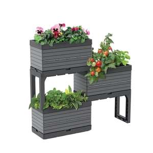 Modular Planter Set - Grey £37.50 at the checkout + Free click and collect Selected Stores @ Homebase