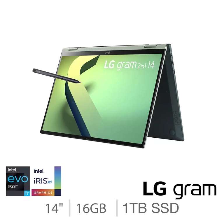 LG Gram, Intel Core i7, 16GB RAM, 1TB SSD, 14 Inch Ultra-Lightweight Convertible Laptop £1099 @ Costco