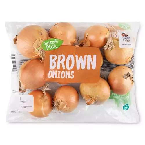 Nature's Pick Brown Onions 1kg