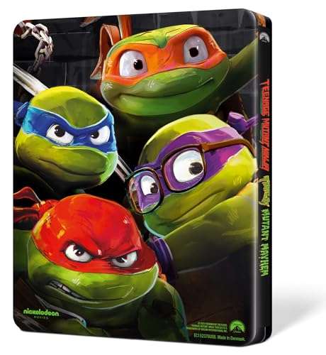 Teenage Mutant Ninja Turtles: Mutant Mayhem Steelbook 4K Ultra HD + Blu-Ray [Region A & B & C]