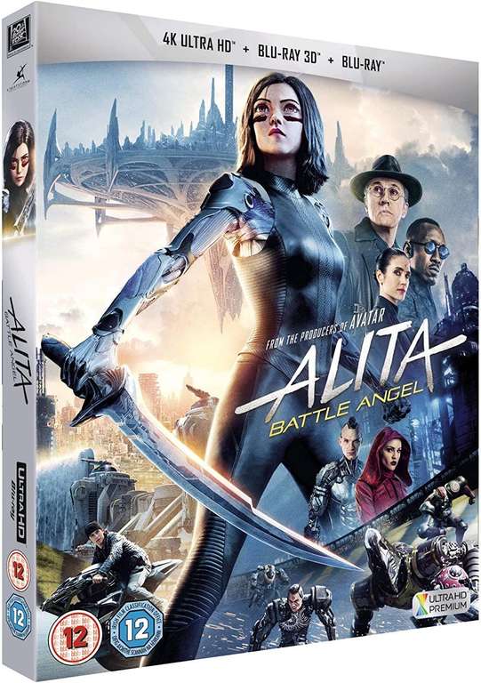Alita: Battle Angel [ 3D, 4K Ultra-HD and Blu-Ray ] [2019] £11.39 @ Amazon