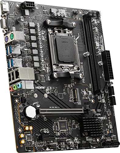 MSI PRO A620M-E ProSeries AM5 Motherboard DDR5 £95.75 Sold by Amazon US @ Amazon