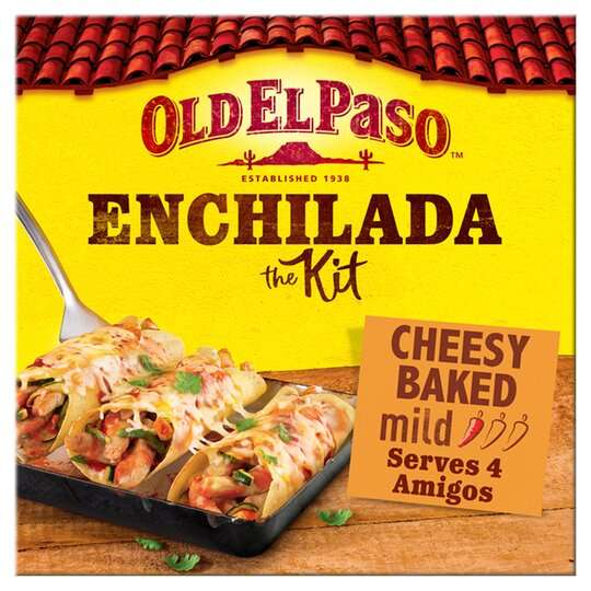Old El Paso Smoky Bbq Fajita Dinner Kit 500G/Old El Paso Cheesy Baked Enchilada Dinner Kit 663G £2 Each (Clubcard Price) @ Tesco