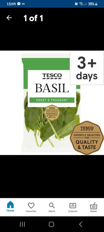 Any 3 for £1 Clubcard Price - Selected Tesco Fresh Cut Herbs @ Tesco