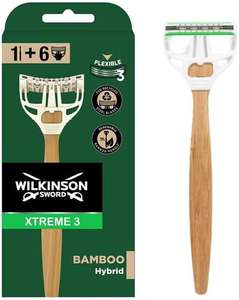Wilkinson Sword Xtreme 3 Bamboo Hybrid Razor (Handle + 6 Replacement Blades) - Fort William