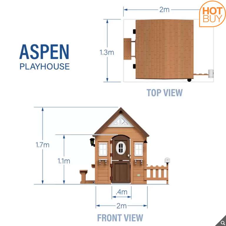 Backyard Discovery Aspen Playhouse (2-10 Years) £179.98 at (Members Only) Costco