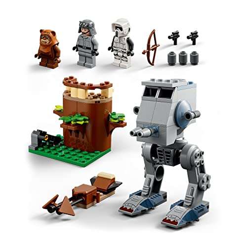 LEGO 75332 Star Wars AT-ST with Wicket the Ewok & Scout Trooper Minifigures