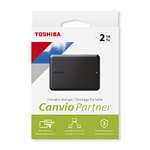 Toshiba Canvio Partner 2TB Portable 2.5" External HDD, USB 3.2 Gen 1, Mac and Windows Compatible, USB Powered