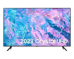 Samsung 55 Inch CU7110 4K UHD HDR Smart TV (2023) / 65 Inch £479 - with Codes