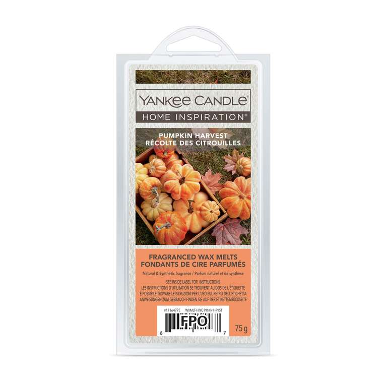 Yankee Candle Home Inspirations Pumpkin Harvest Wax Melts (75g) - £1.75 online & in store @ Sainsbury's
