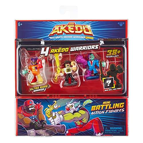 Akedo 14239 Ultimate Arcade Warrior Collector Starter Pack Mini Battling Action Figures - £17.99 @ Amazon