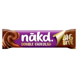 Nakd Big Bite Double Chocolish Fruit, Nut & Cocoa Bar 50g - 83p @ Ocado