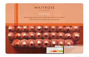 Waitrose Tiramisu (500g) for £1.87 @ Waitrose & Partners