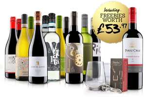 13 Bottles Red, White or Mixed Wine with freebies £59.88 delivered @ Virgin Wines