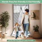 Purejoy Magnetic Thermal Insulated Door Curtain with Visual Windows W/Code - Sold by Lifestance-EU FBA