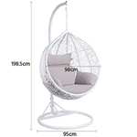 Yaheetech Garden Egg Chair Patio Swing Chair - £187.99 With Voucher, Dispatched By Amazon, Sold By Yaheetech UK