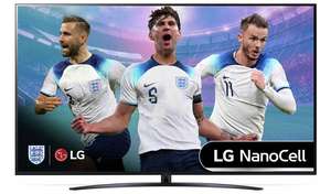 LG 75 Inch 75NANO766QA Smart 4K UHD HDR NanoCell Freeview TV - Delivered - w/Code