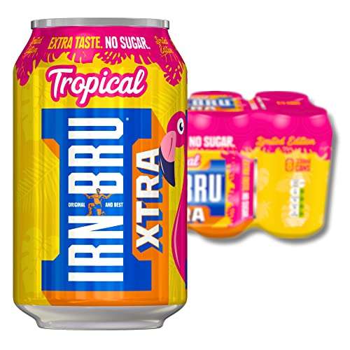 Irn Bru Xtra Tropical Limited Edition Flavour Summer Special X Ml Via