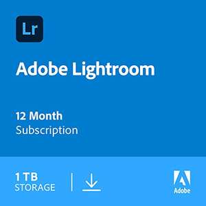 Adobe Lightroom 12 month photography 1tb subscription PC/Mac | Download £61.99 Amazon Prime Exclusive
