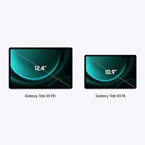 Samsung Galaxy Tab S9 FE Tablet with S Pen, 6GB+128GB,, Silver, 3 Year Warranty (UK Version) W/Voucher