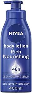 2x NIVEA Rich Nourishing Body Lotion (400ml) - £5.98 (Min. Order 2) - @ Amazon